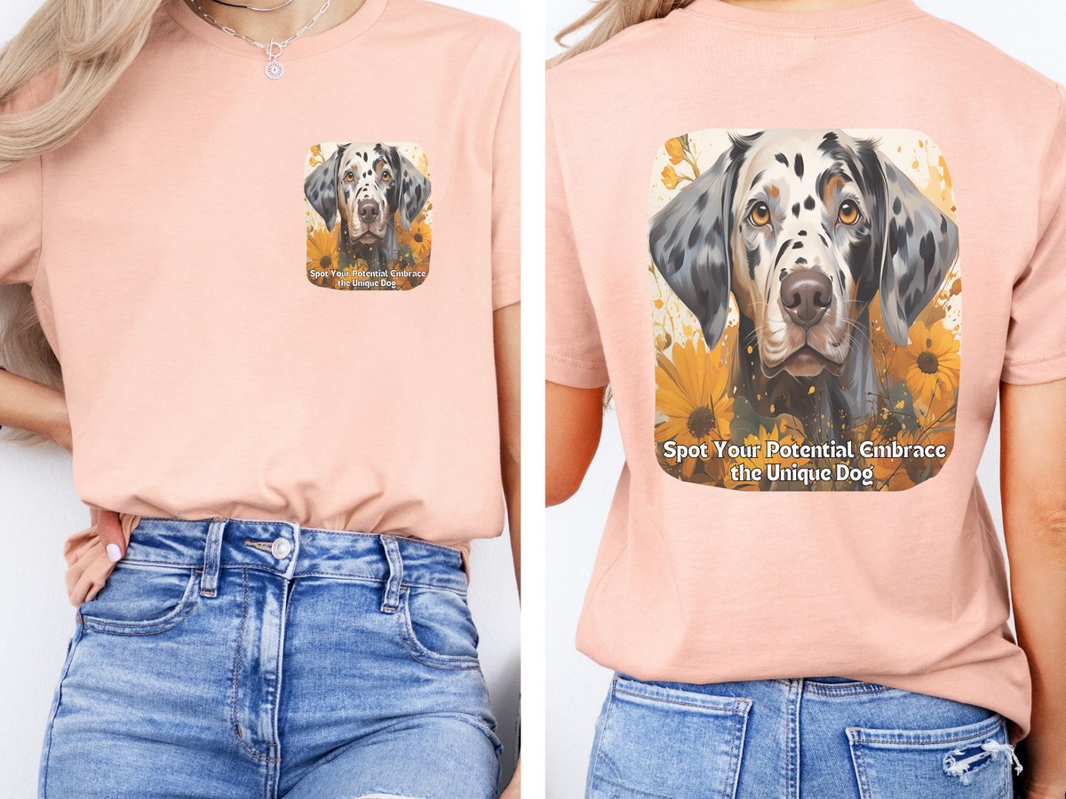 Dalmatian Sunflower Tee – 'Spot Your Potential' Front & Back Design