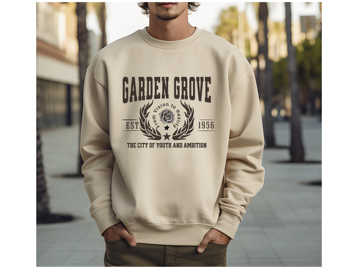 Garden Grove Legacy Unisex Sweatshirt The City of Youth and Ambition California Comfort Pullover