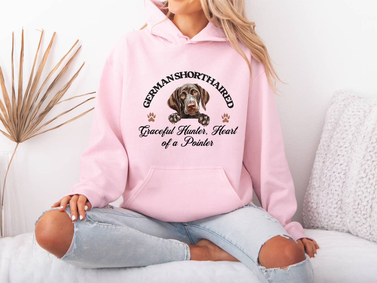 German Shorthaired Pointer Dog Hoodie – "Graceful Hunter, Heart of a Pointer" | Unisex Cozy Hoodie for Energetic & Loyal Companions