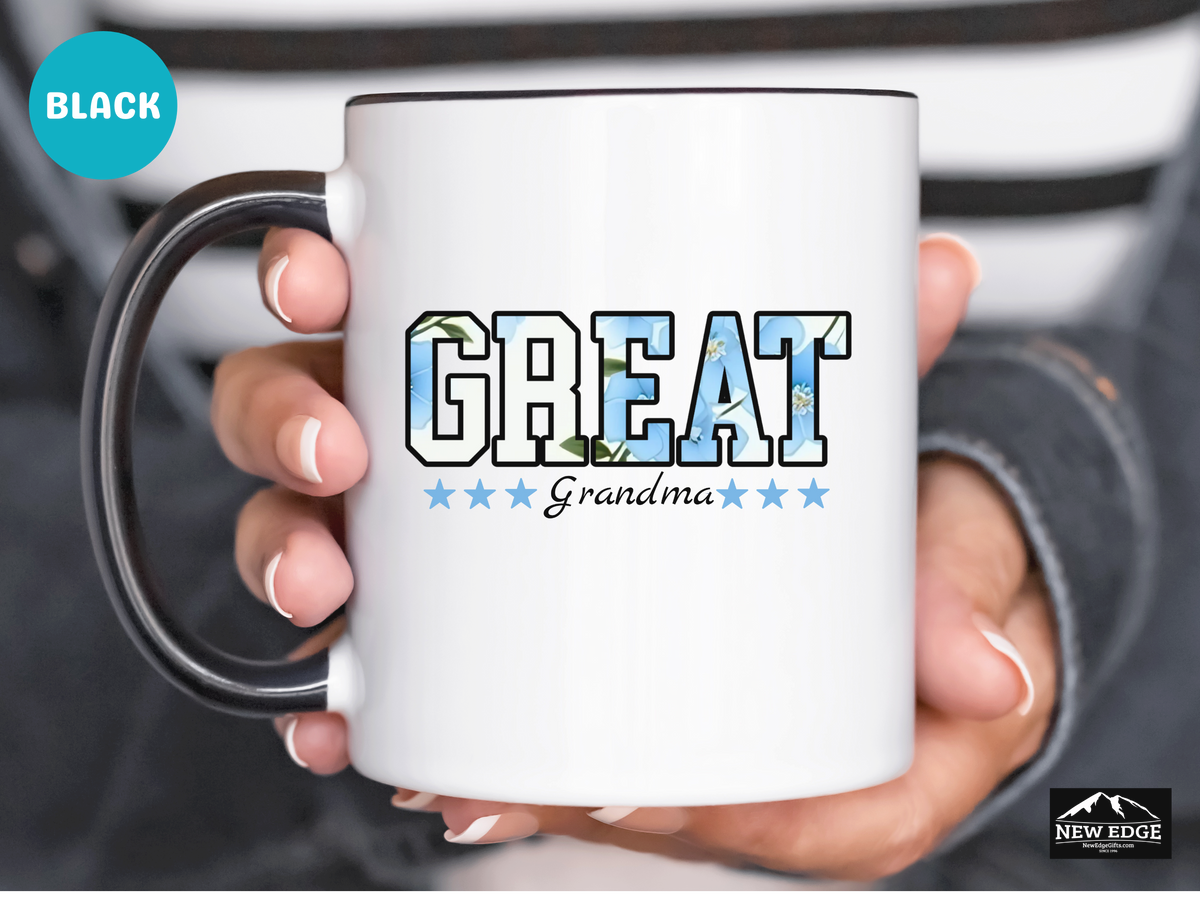 Great Grandma Accent Mug – 11oz & 15oz – Cute & Thoughtful Ceramic Coffee Cup Gift for Great Grandma