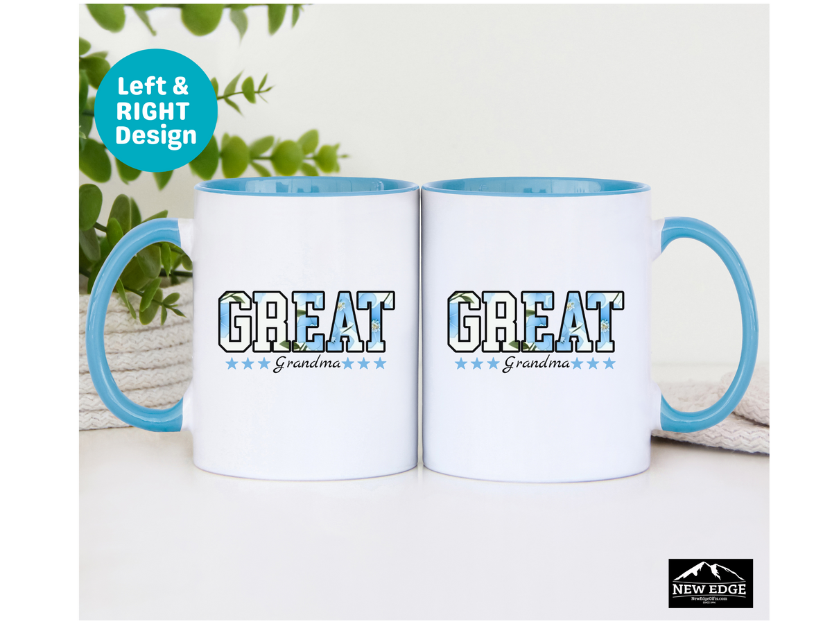 Great Grandma Accent Mug – 11oz & 15oz – Cute & Thoughtful Ceramic Coffee Cup Gift for Great Grandma