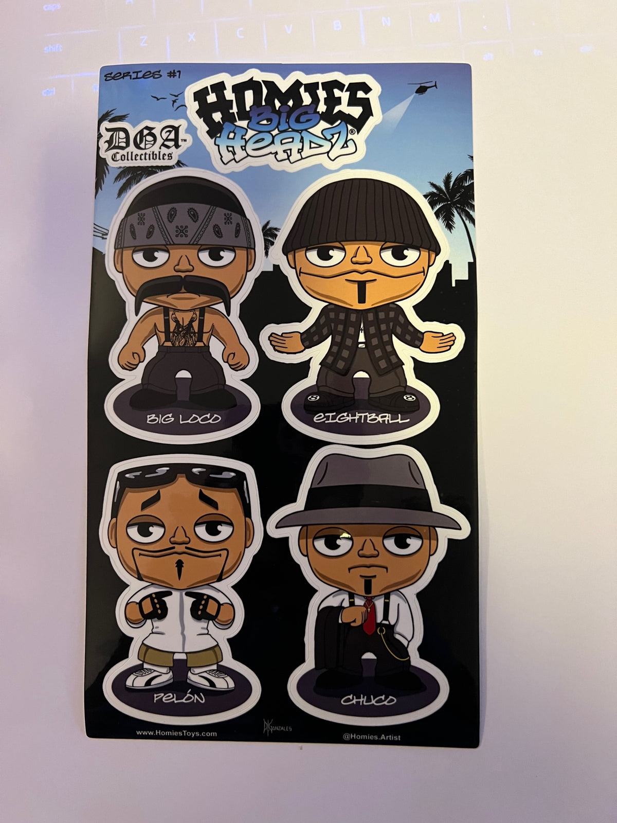 New Edge Gifts presents SERIES #1: HOMIES BIG HEADZ Vinyl Decal Stickers
