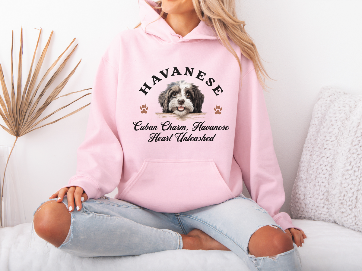 Havanese Dog Hoodie – "Cuban Charm, Havanese Heart Unleashed" | Unisex Cozy Hoodie for Playful & Loving Pups