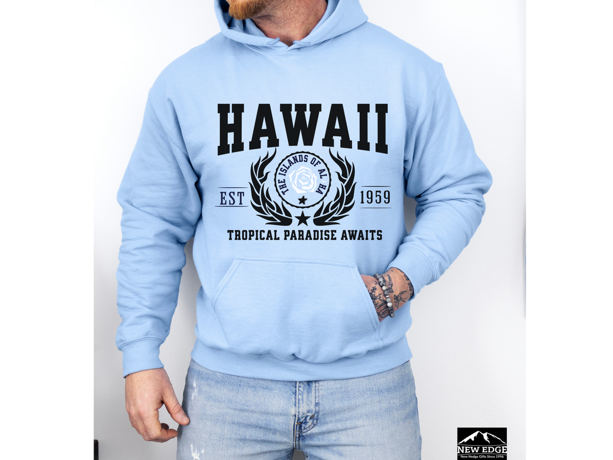 Hawaii State Legacy Hoodie – "Tropical Paradise Awaits" | Unisex Pullover | Island Vibes Sweatshirt