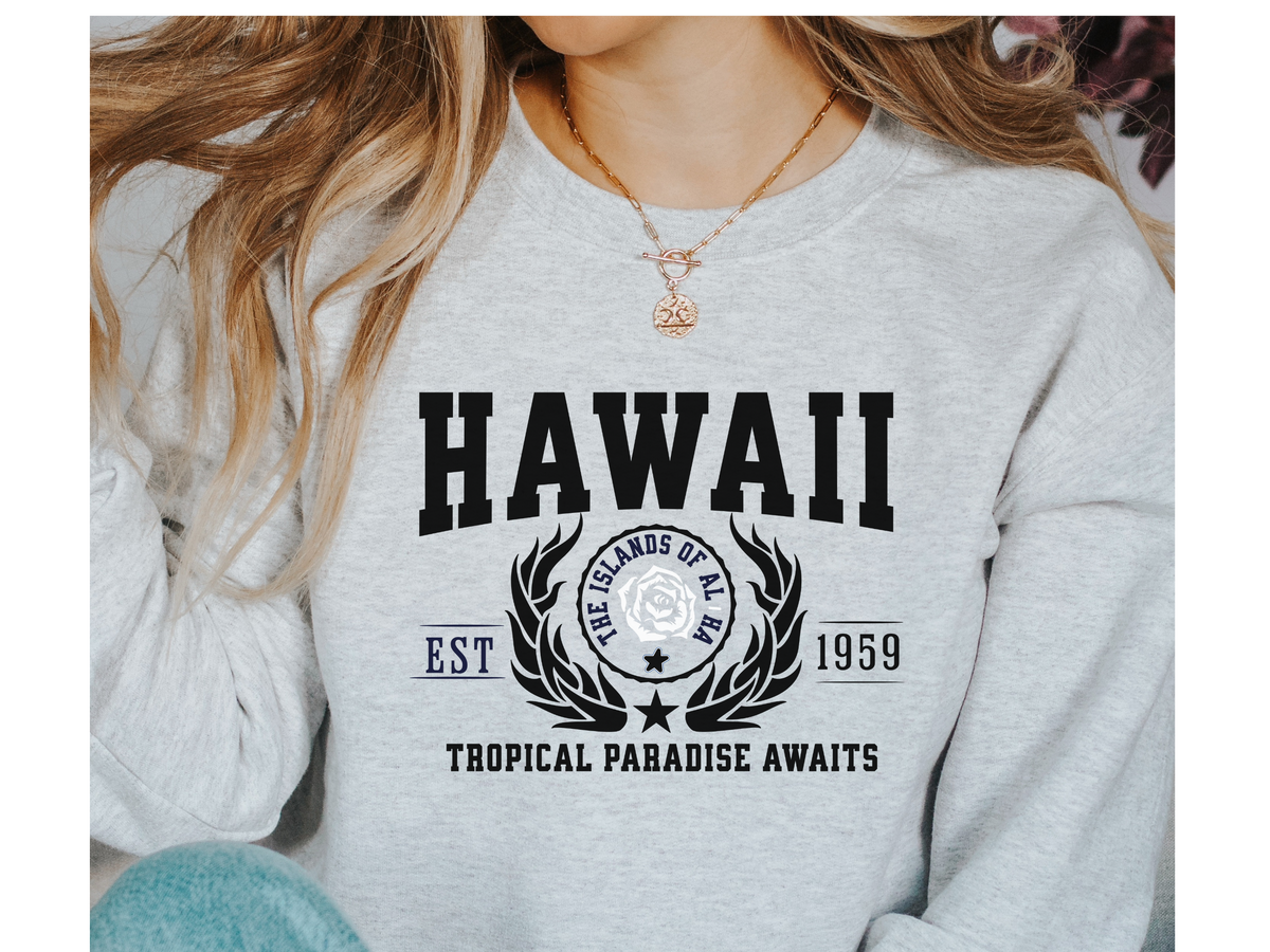 Hawaii State Legacy Unisex Sweatshirt – Tropical Paradise Awaits | Island Vibes & Coastal Comfort