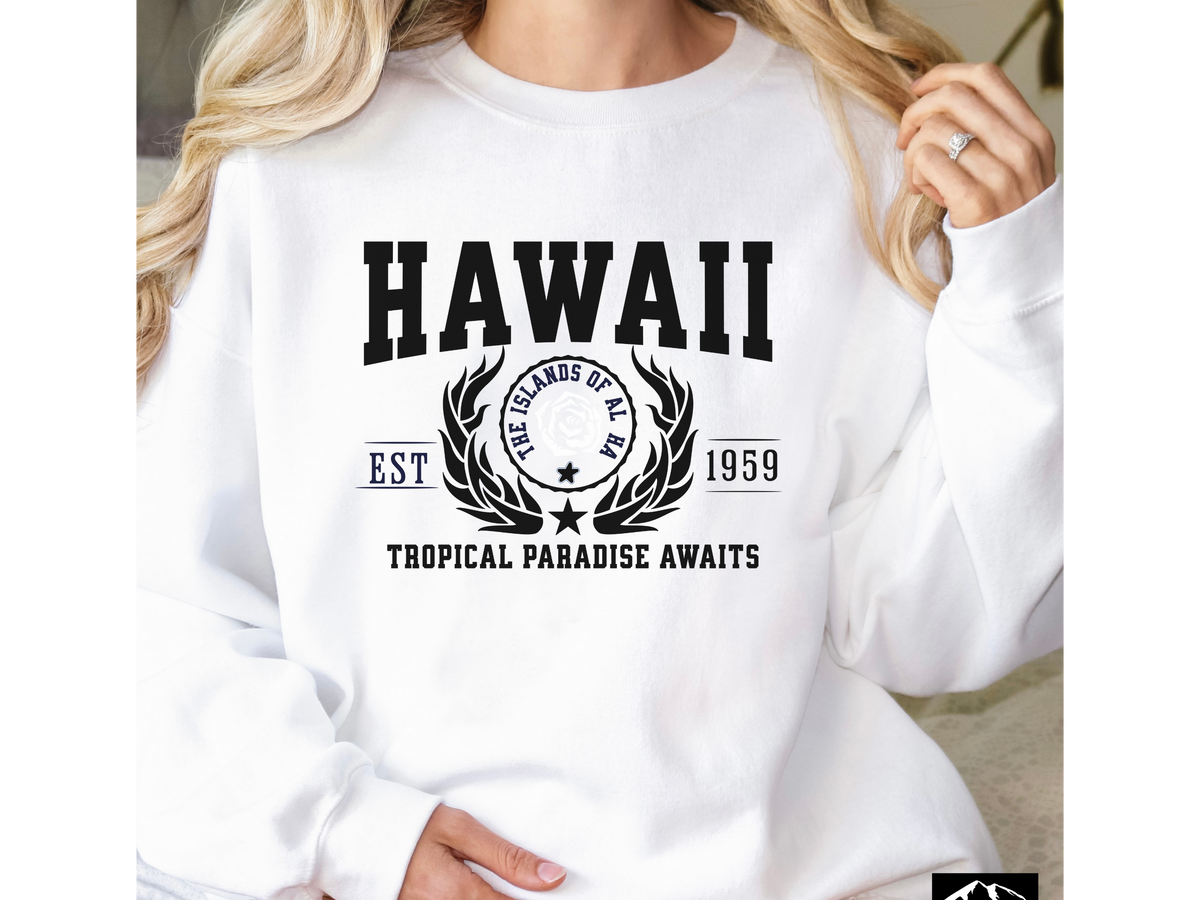 Hawaii State Legacy Unisex Sweatshirt – Tropical Paradise Awaits | Island Vibes & Coastal Comfort