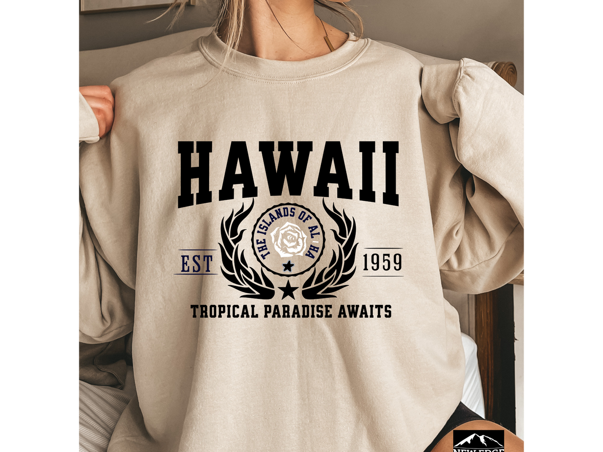 Hawaii State Legacy Unisex Sweatshirt – Tropical Paradise Awaits | Island Vibes & Coastal Comfort