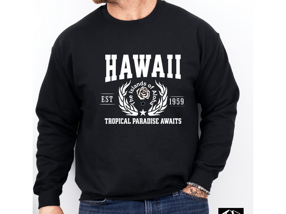 Hawaii State Legacy Unisex Sweatshirt – Tropical Paradise Awaits | Island Vibes & Coastal Comfort