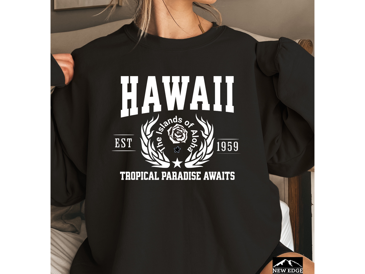 Hawaii State Legacy Unisex Sweatshirt – Tropical Paradise Awaits | Island Vibes & Coastal Comfort