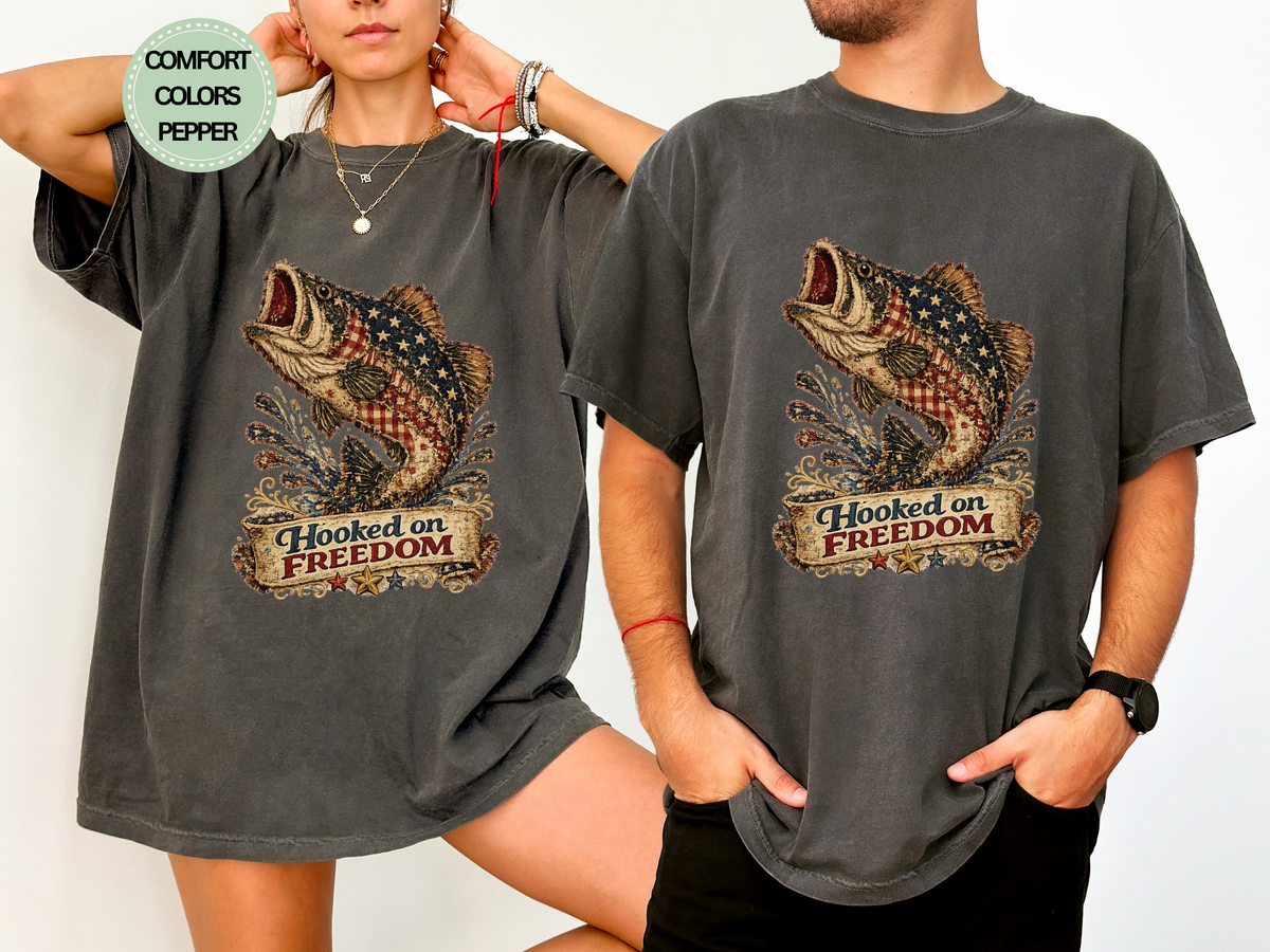 Hooked on Freedom Bass T-Shirt
