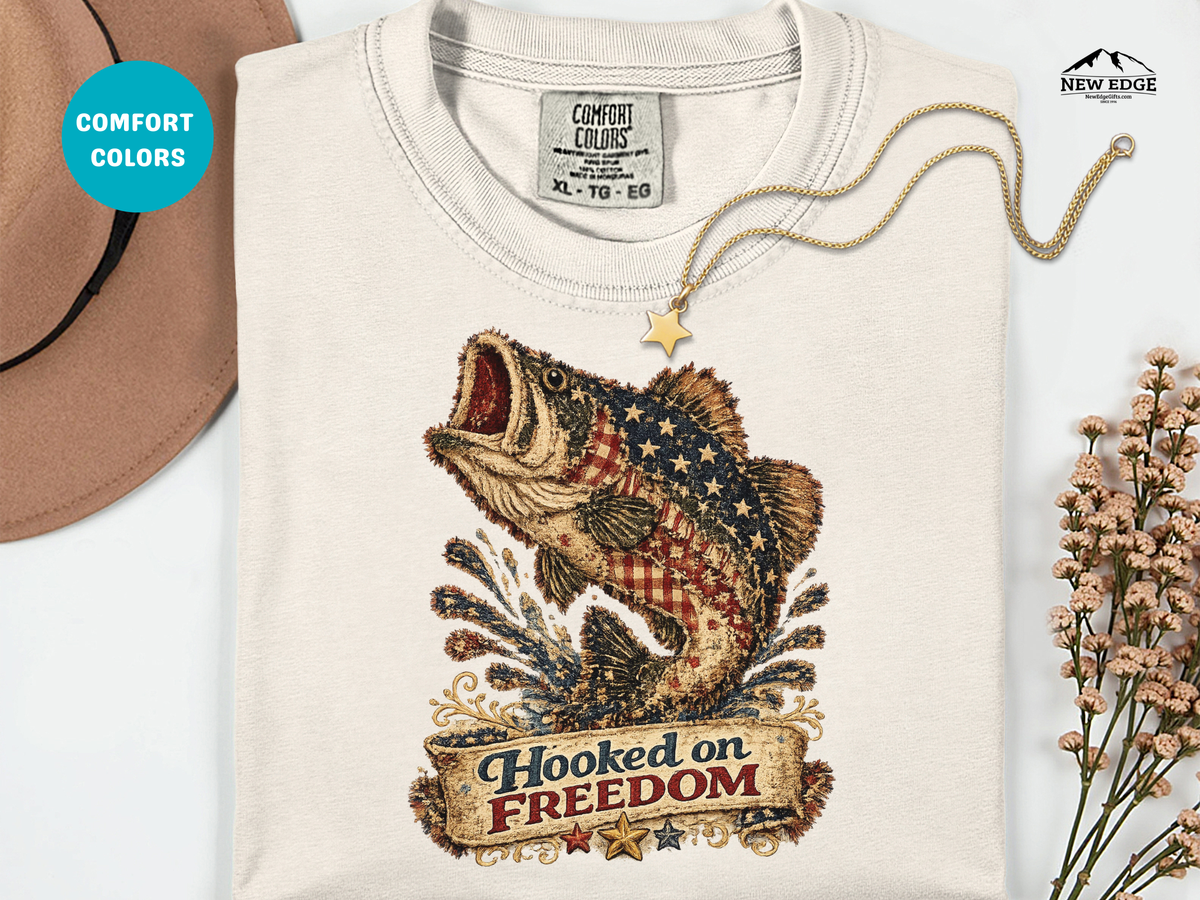 Hooked on Freedom Bass T-Shirt