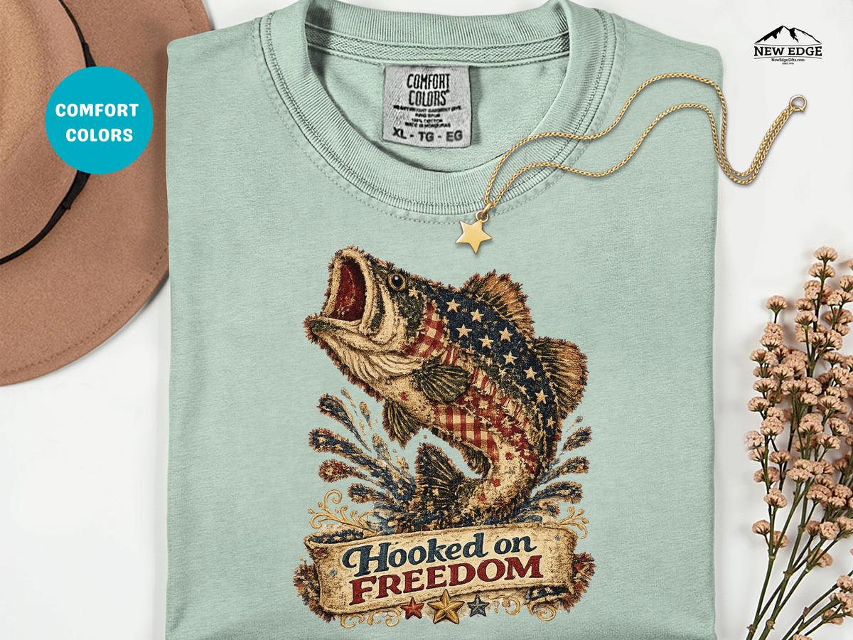 Hooked on Freedom Bass T-Shirt