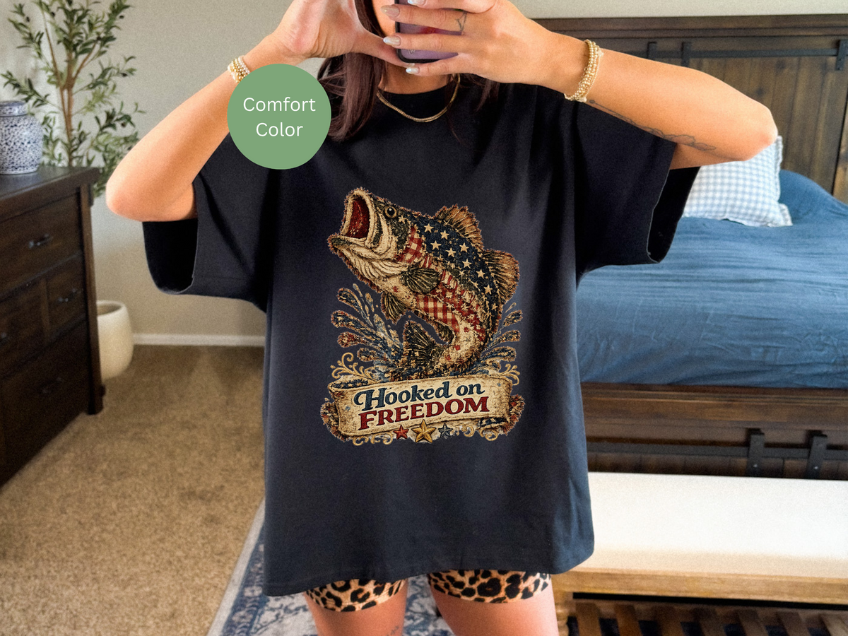 Hooked on Freedom Bass T-Shirt