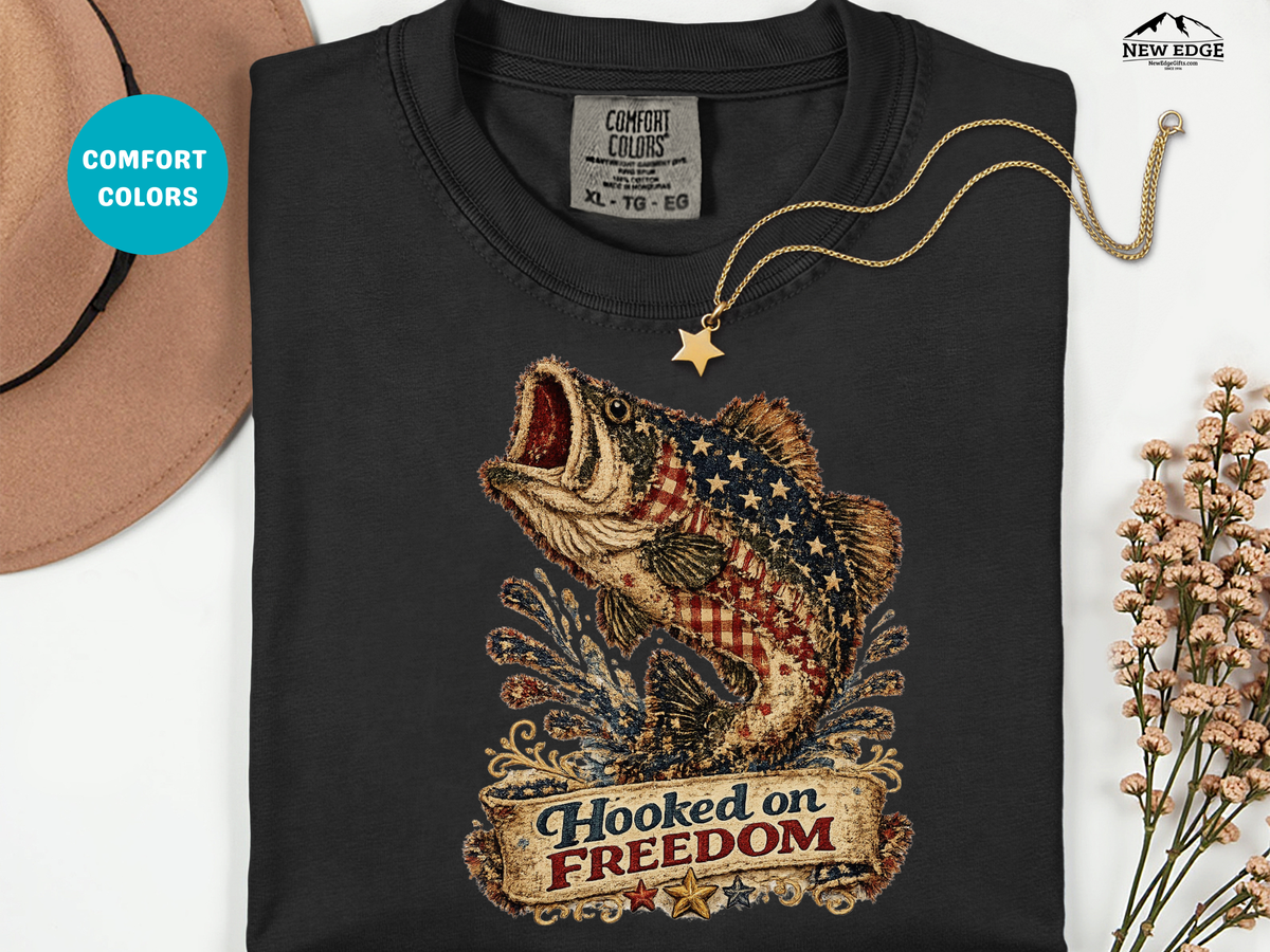 Hooked on Freedom Bass T-Shirt