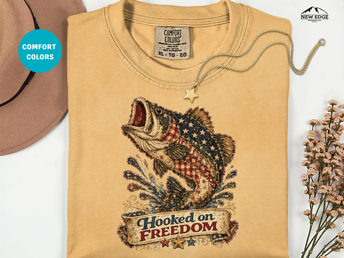 Hooked on Freedom Bass T-Shirt