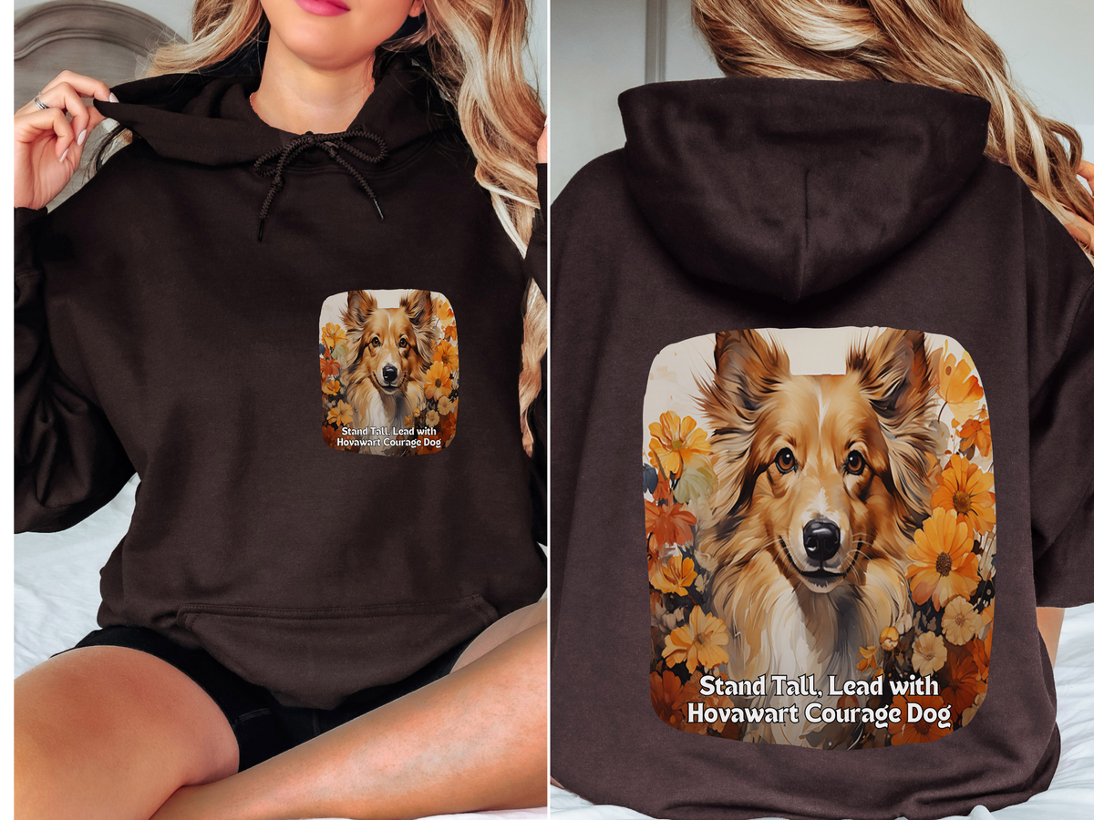 Sunflower Hovawart Unisex Hoodie – Stand Tall, Lead with Hovawart Courage