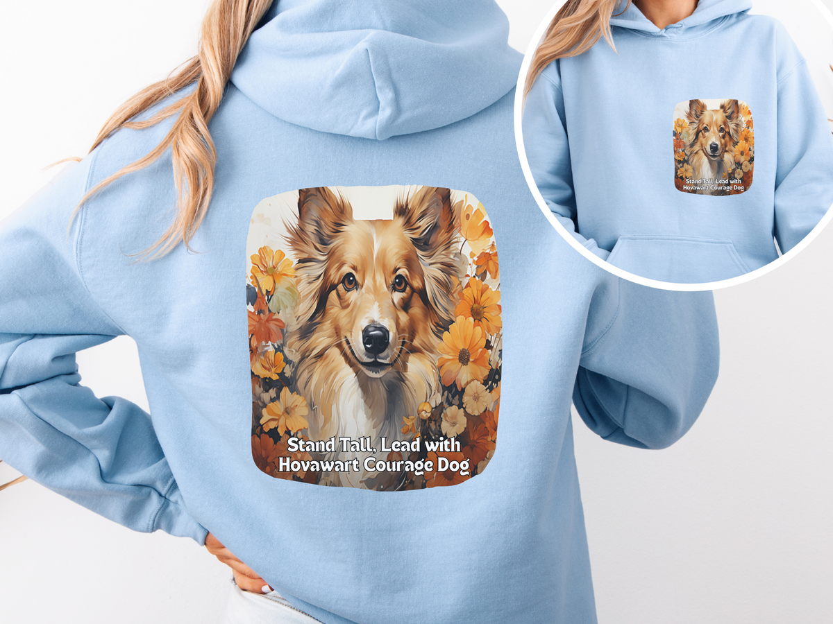 Sunflower Hovawart Unisex Hoodie – Stand Tall, Lead with Hovawart Courage