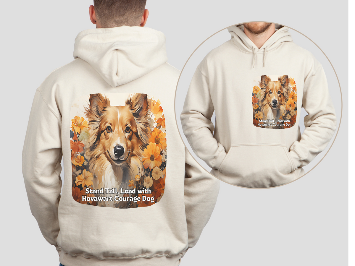 Sunflower Hovawart Unisex Hoodie – Stand Tall, Lead with Hovawart Courage