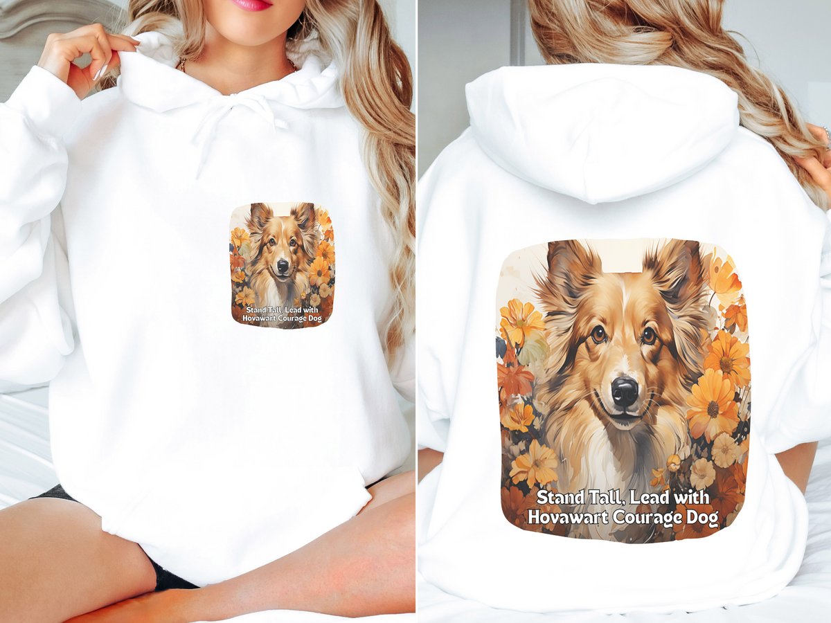 Sunflower Hovawart Unisex Hoodie – Stand Tall, Lead with Hovawart Courage