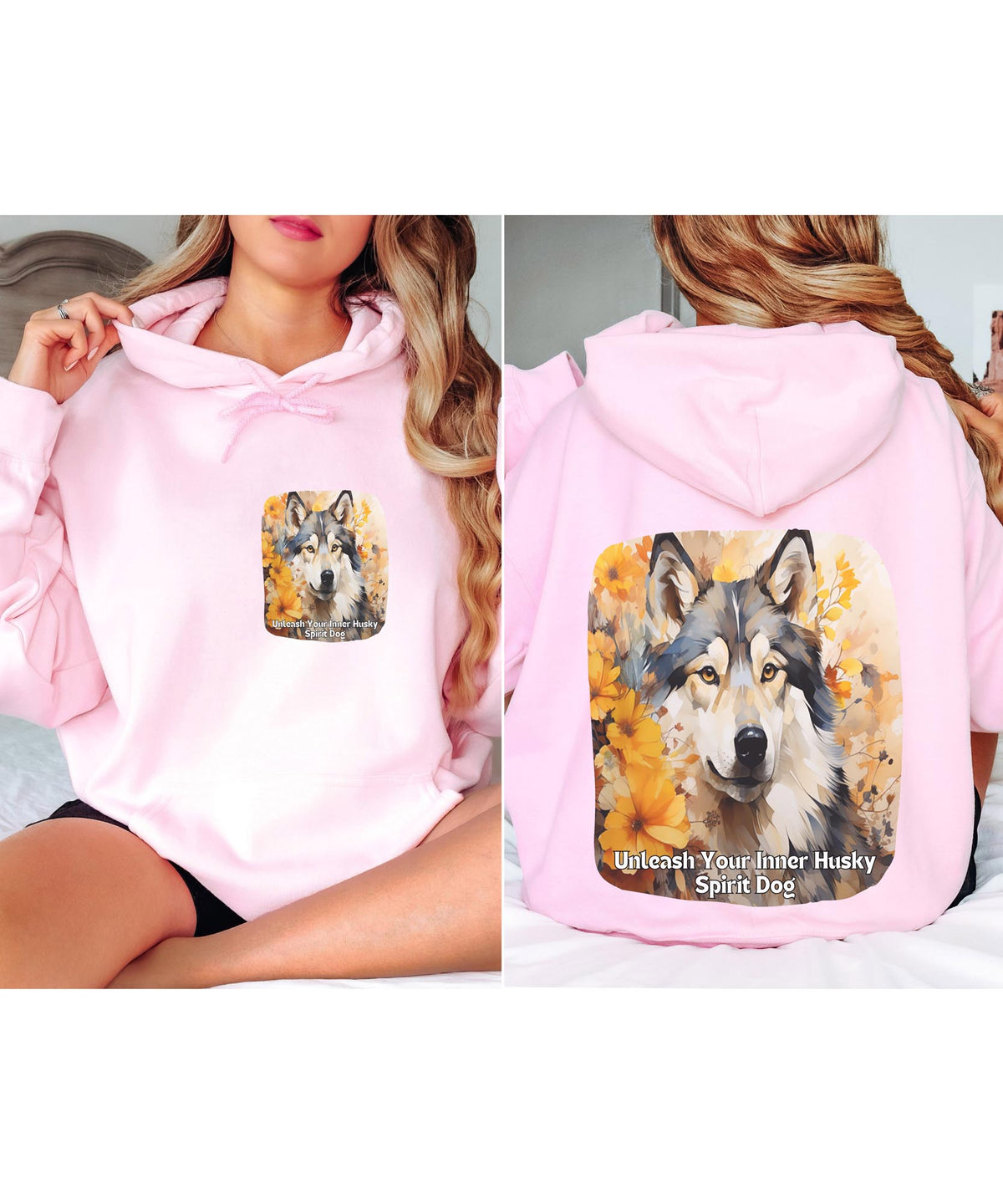 Husky Spirit Sunflower Hoodie – Unleash Your Inner Adventure