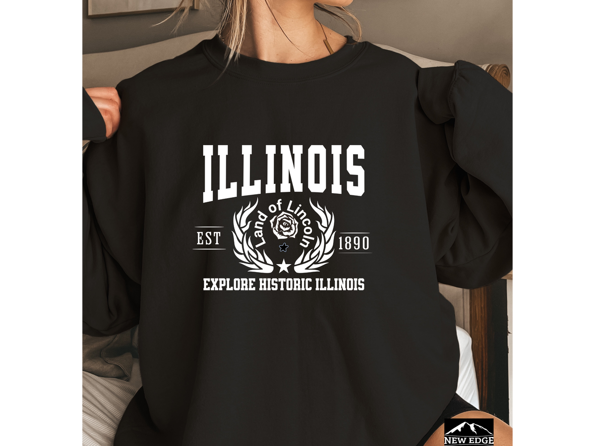 Illinois State Legacy Unisex Sweatshirt – Explore Historic Illinois | Timeless Midwest Style