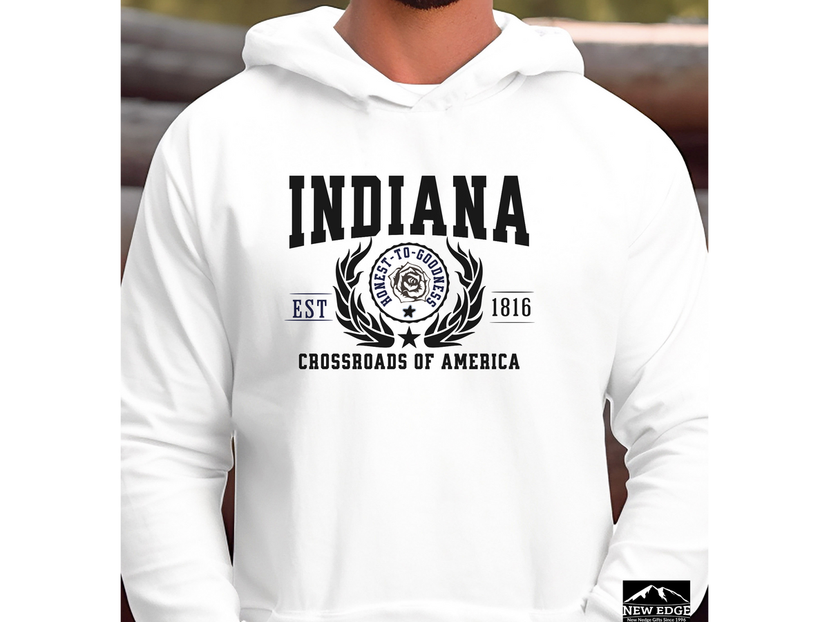 Indiana State Legacy Hoodie – "Crossroads of America" | Unisex Pullover | Midwest Pride Sweatshirt
