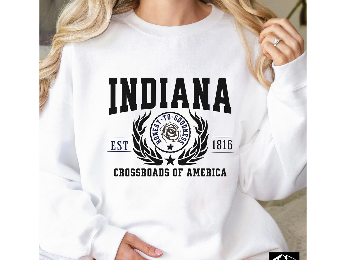 Indiana State Legacy Unisex Sweatshirt – Crossroads of America | Midwest Heritage Crewneck