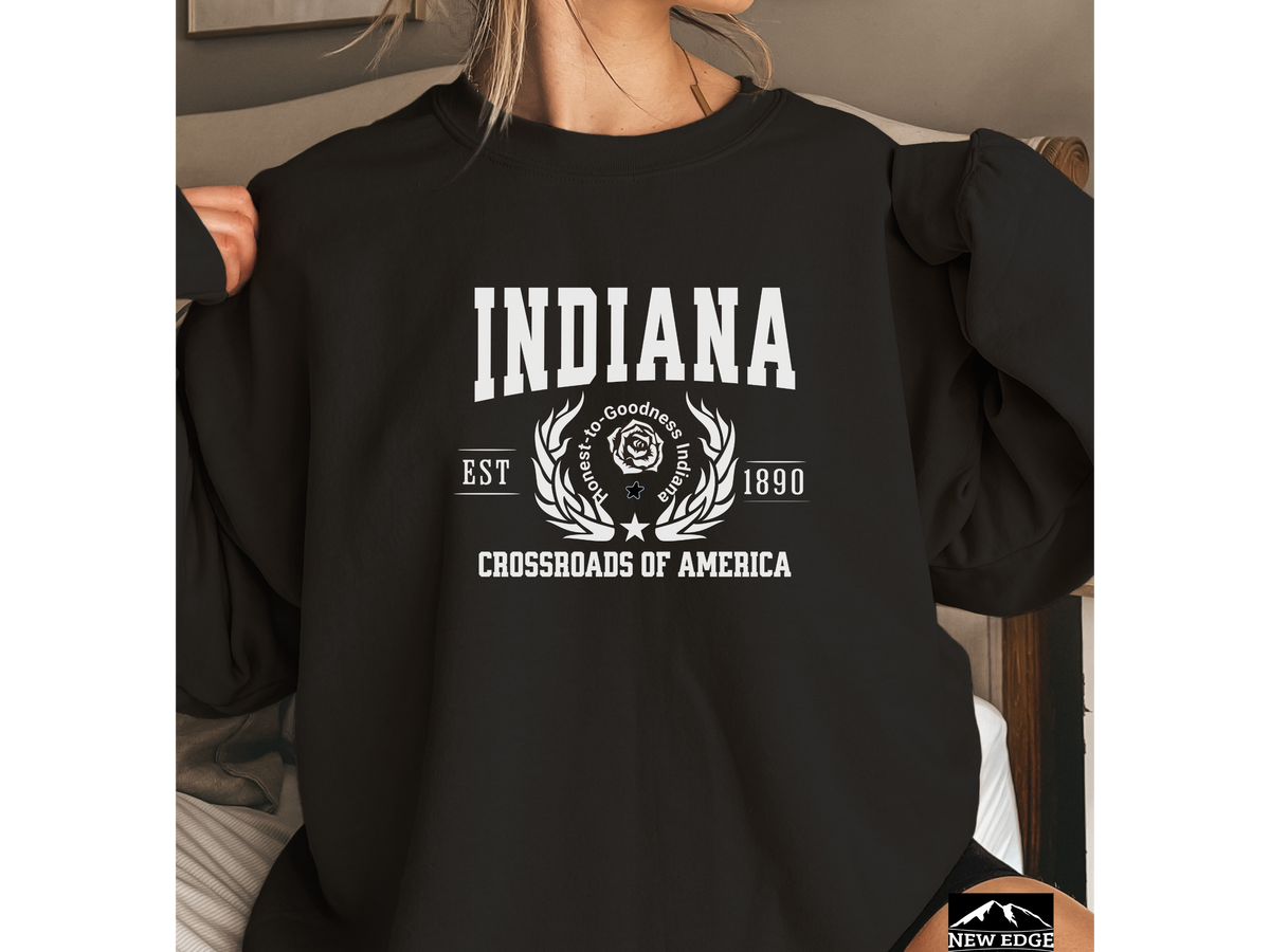 Indiana State Legacy Unisex Sweatshirt – Crossroads of America | Midwest Heritage Crewneck