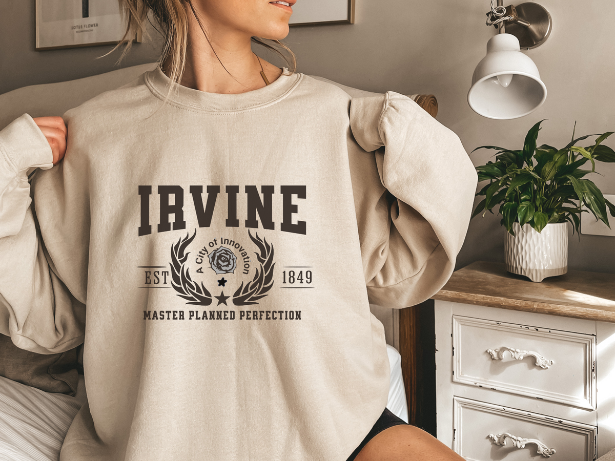 Irvine Legacy Unisex Sweatshirt Master Planned Perfection California City Comfort Pullover