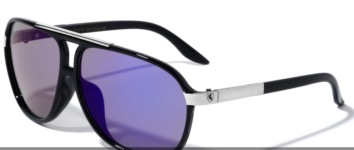 "KN-5133 CM KHAN AVIATORS COLOR MIRROR SUNGLASSES"