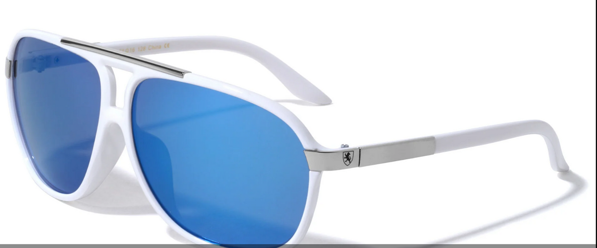 "KN-5133 CM KHAN AVIATORS COLOR MIRROR SUNGLASSES"