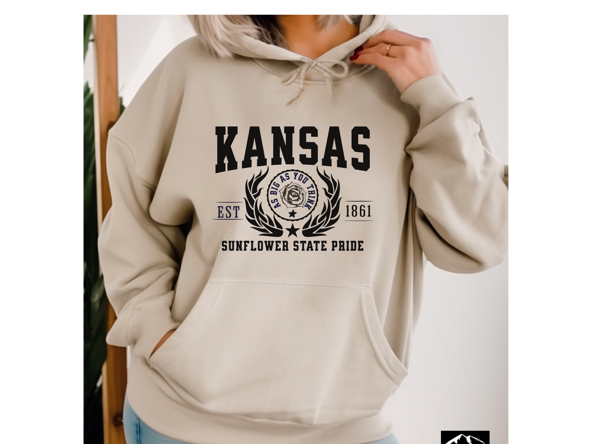 Kansas State Legacy Hoodie – "Sunflower State Pride" | Unisex Pullover | Midwest Comfort Sweatshirt