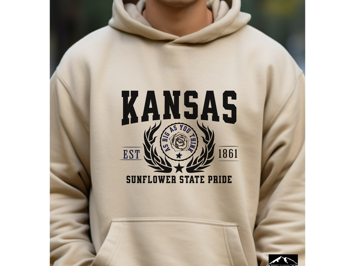 Kansas State Legacy Hoodie – "Sunflower State Pride" | Unisex Pullover | Midwest Comfort Sweatshirt