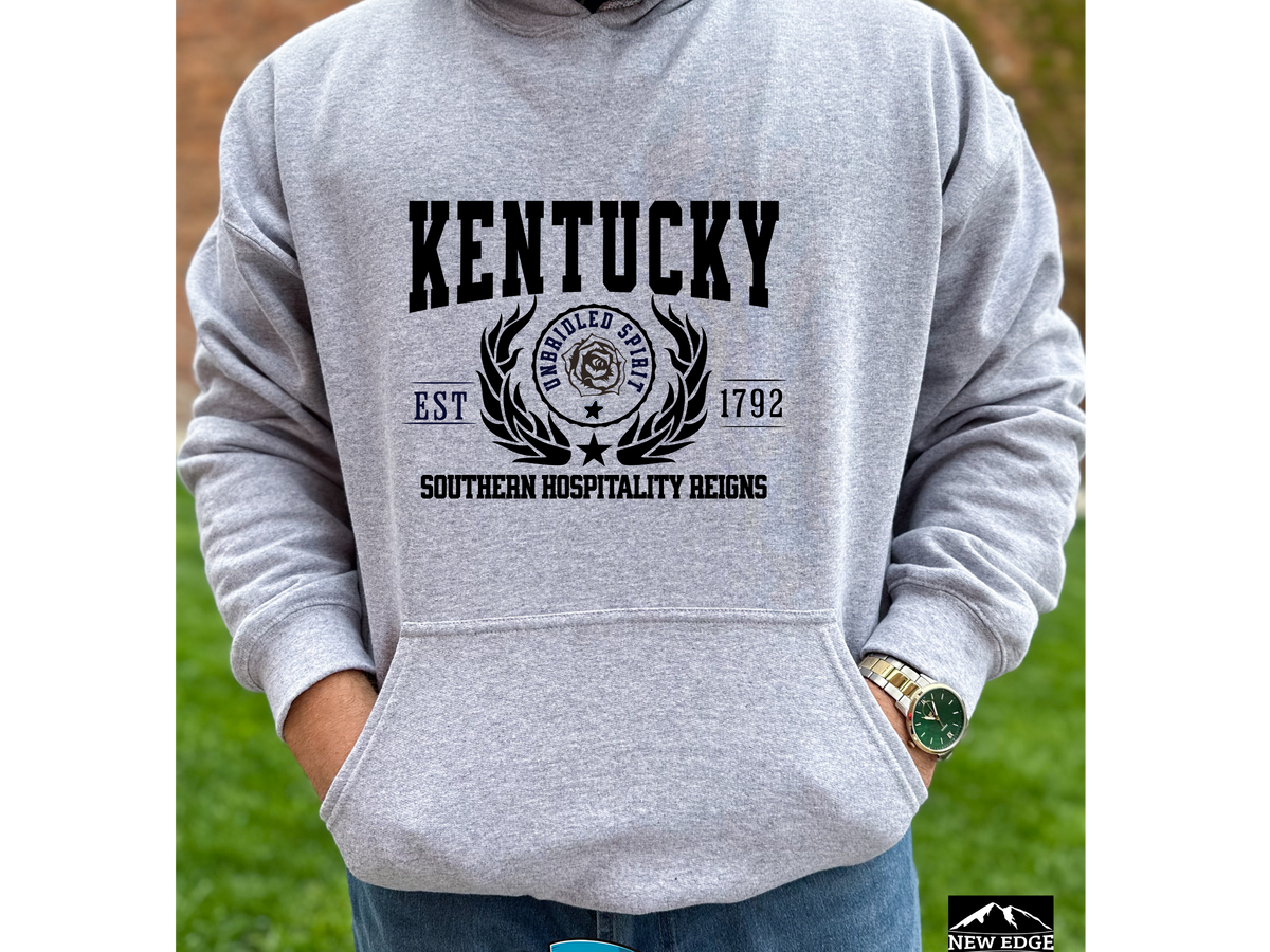 Kentucky State Legacy Hoodie – "Southern Hospitality Reigns" | Unisex Pullover | Bluegrass State Comfort Sweatshirt