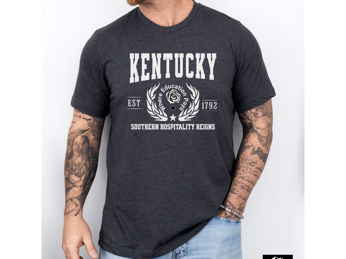 Kentucky State Legacy T-Shirt – Unisex Southern Charm Tee | "Southern Hospitality Reigns" | Bluegrass Pride Shirt