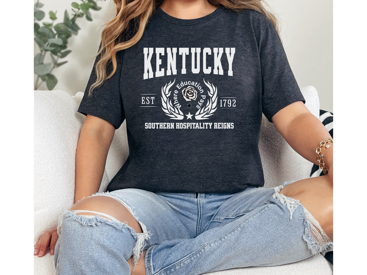 Kentucky State Legacy T-Shirt – Unisex Southern Charm Tee | "Southern Hospitality Reigns" | Bluegrass Pride Shirt