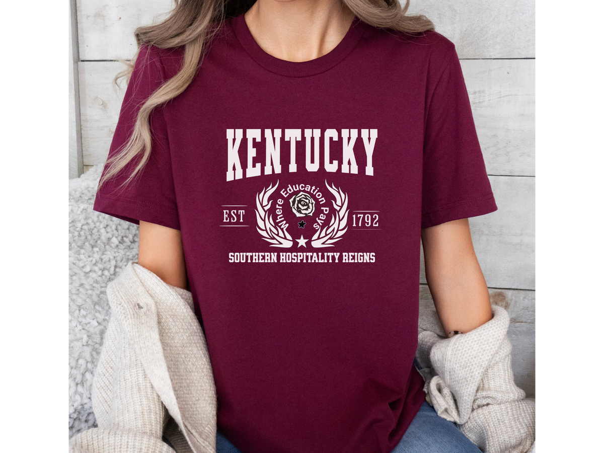 Kentucky State Legacy T-Shirt – Unisex Southern Charm Tee | "Southern Hospitality Reigns" | Bluegrass Pride Shirt