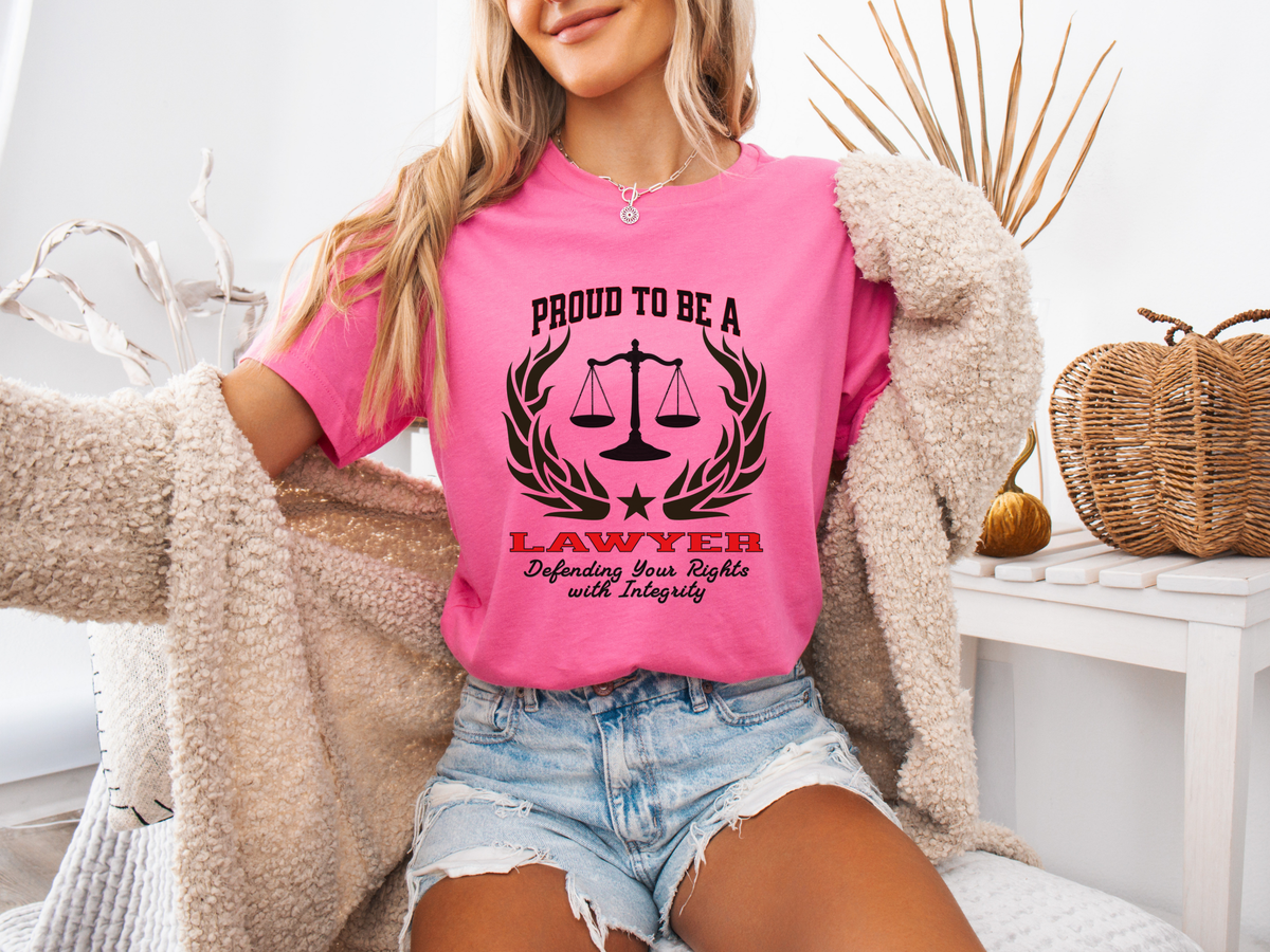 Proud to Be a LAWYER T-Shirt – Defending Your Rights with Integrity | Unisex Legal Professional Tee