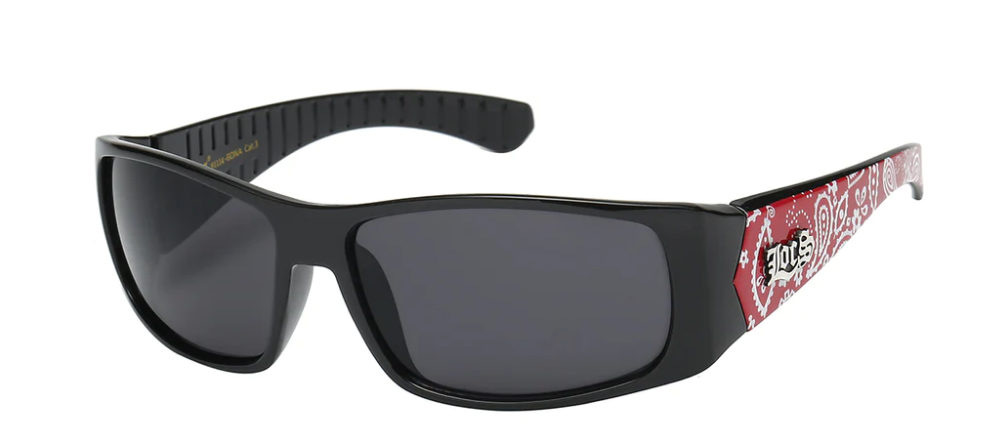 LOCS 8LOC91114-BDNA MULTI COLOR BANDANA PRINT UNISEX SHADES