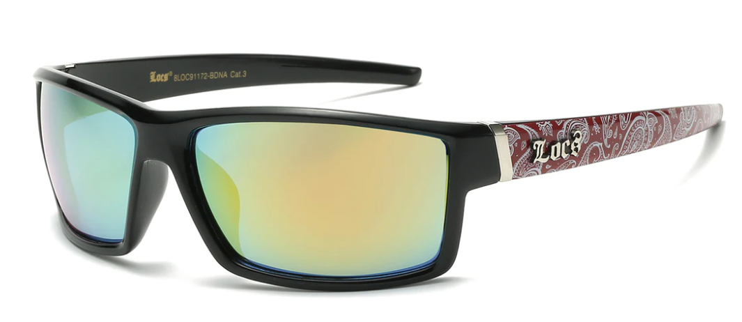 LOC 8LOC91172-BDNA: STREET-CHIC WRAP & SQUARE FUSION SUNGLASSES