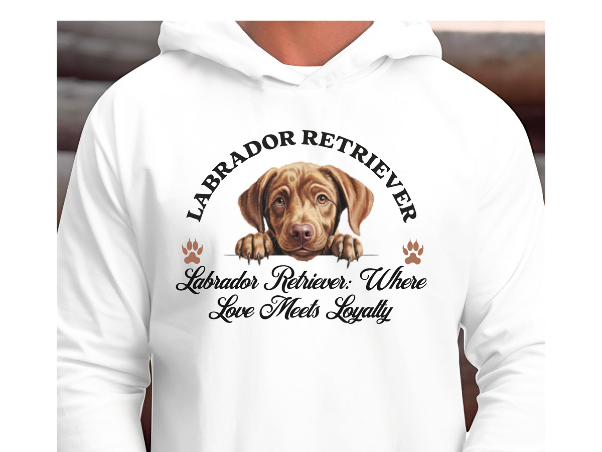 Labrador Retriever Dog Hoodie – "Where Love Meets Loyalty" | Unisex Cozy Hoodie for Friendly, Faithful Labs