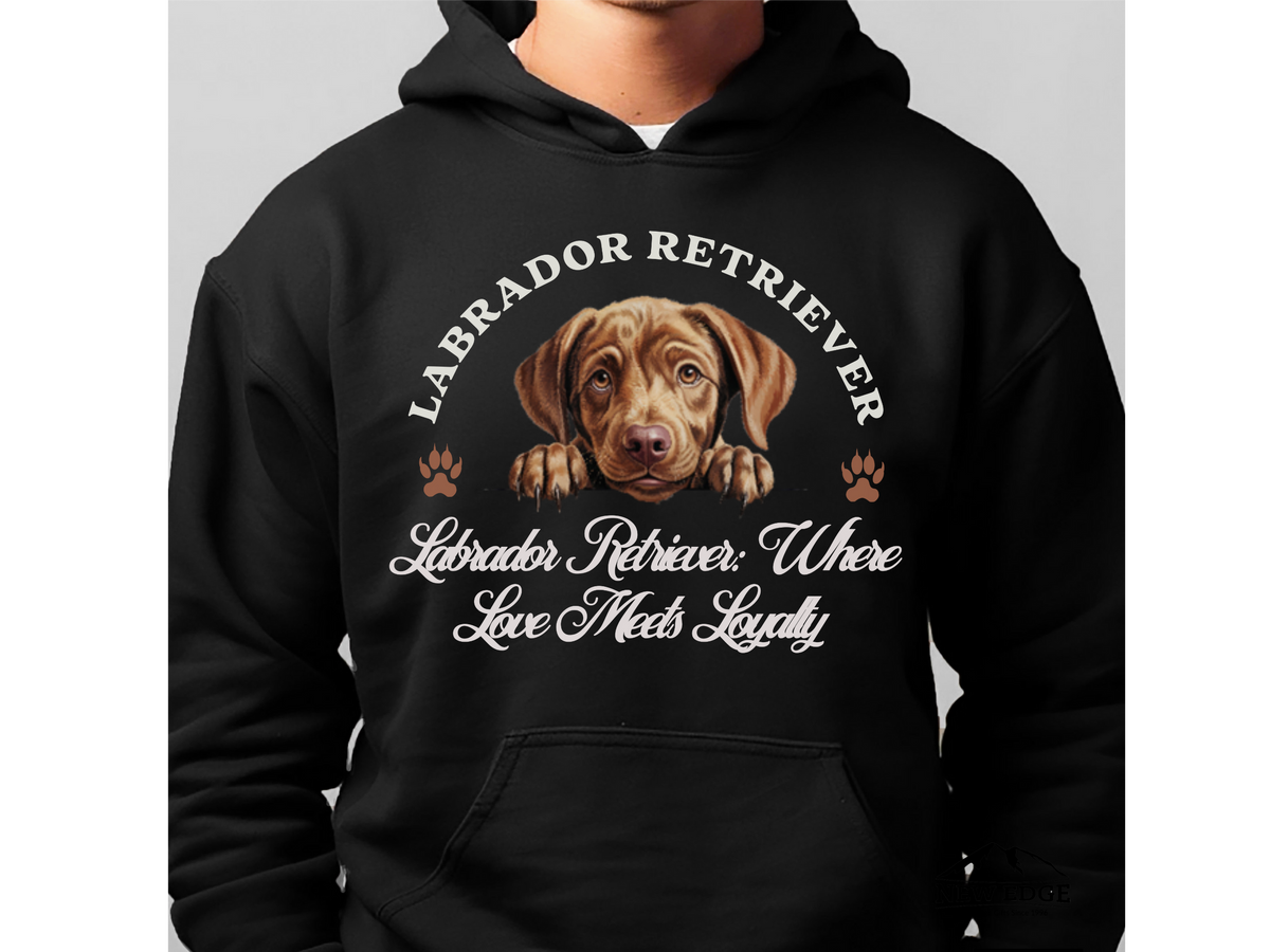 Labrador Retriever Dog Hoodie – "Where Love Meets Loyalty" | Unisex Cozy Hoodie for Friendly, Faithful Labs