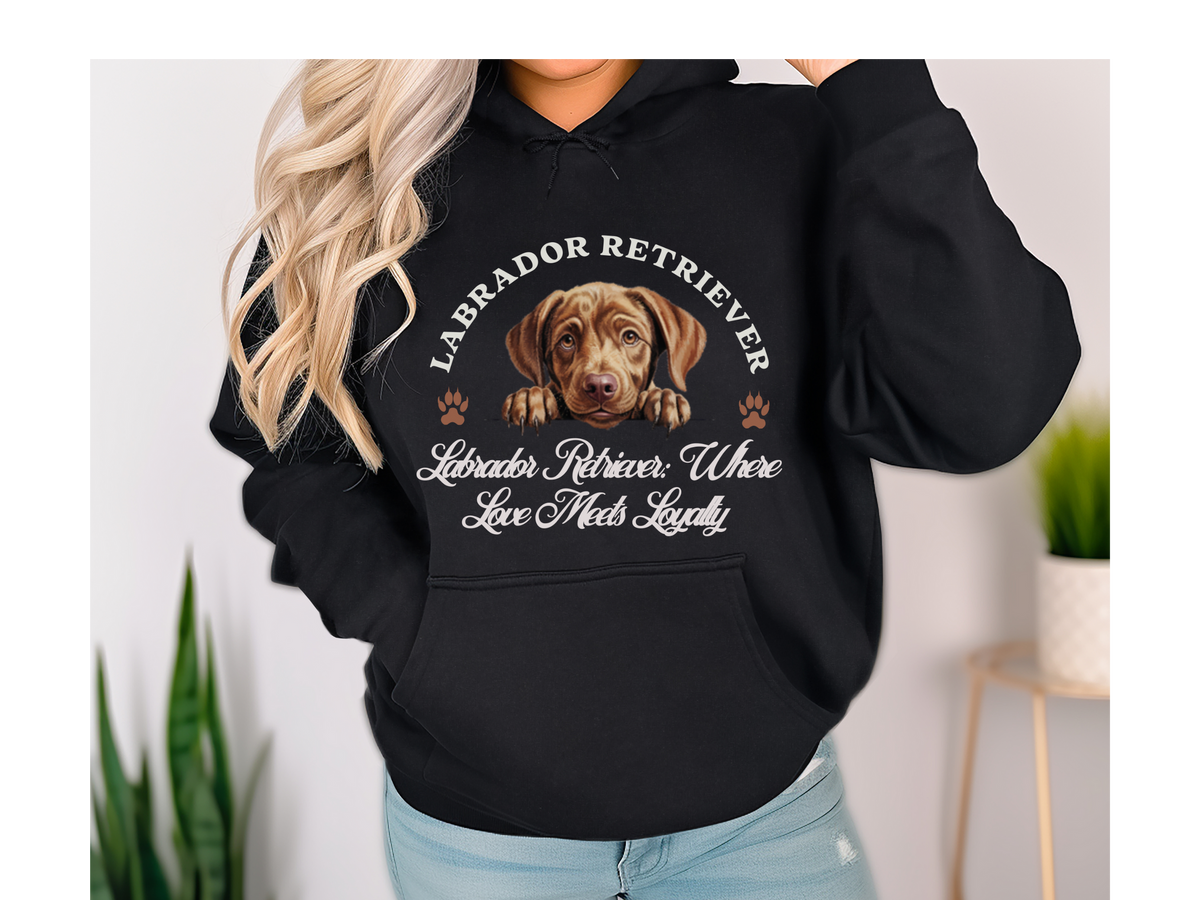 Labrador Retriever Dog Hoodie – "Where Love Meets Loyalty" | Unisex Cozy Hoodie for Friendly, Faithful Labs
