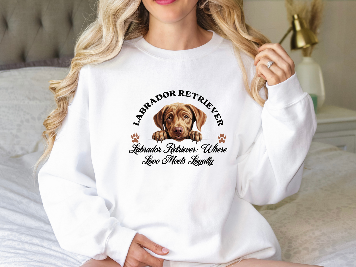 Labrador Retriever Sweatshirt – Where Love Meets Loyalty – Unisex Dog Lover Apparel