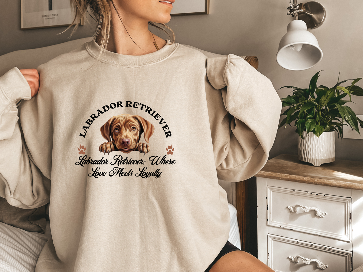 Labrador Retriever Sweatshirt – Where Love Meets Loyalty – Unisex Dog Lover Apparel