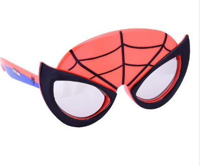 SG2441 Marvel Lil' Characters Spider-Man Sun-Staches – Fun Novelty Sunglasses for Kids
