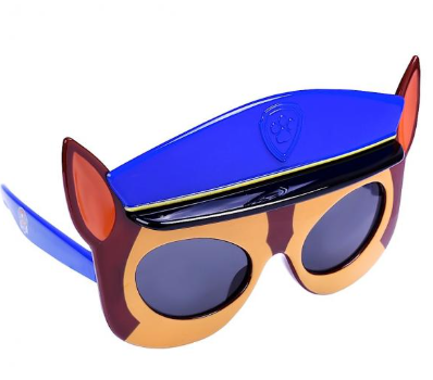 SG2556 Paw Patrol Chase Lil' Characters Sun-Staches – Fun Novelty Sunglasses for Kids