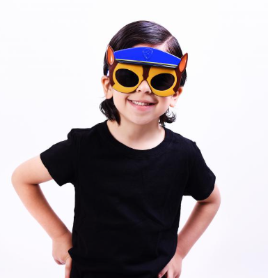 SG2556 Paw Patrol Chase Lil' Characters Sun-Staches – Fun Novelty Sunglasses for Kids