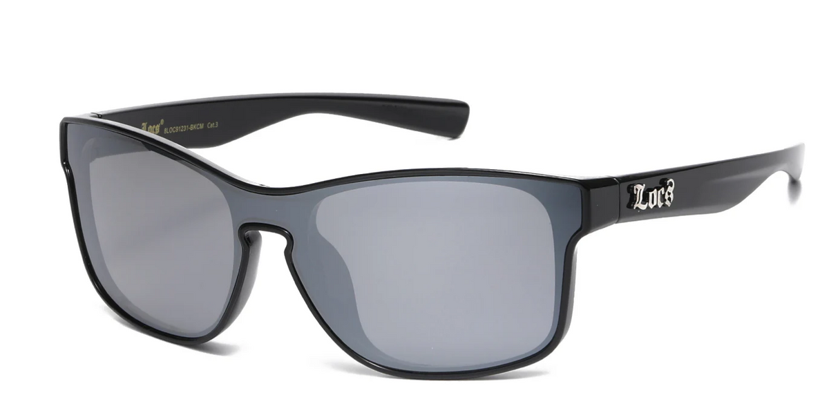 Locs 8LOC91231-BKCM Unisex Dark Sunglasses – Street Style Shades by New Edge Eyewear