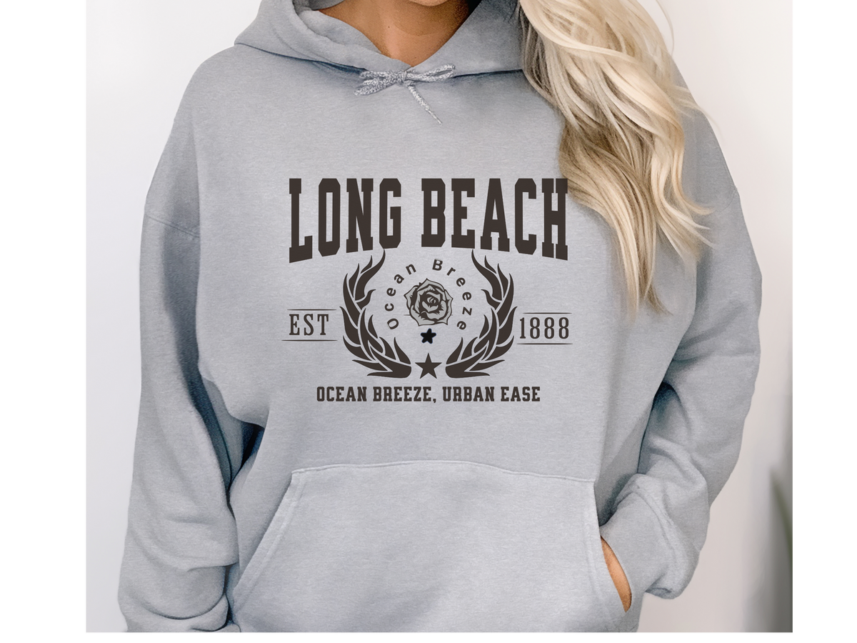 Long Beach California Legacy Hoodie – "Ocean Breeze, Urban Ease" Unisex Sweatshirt